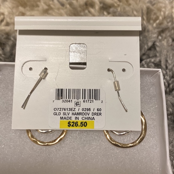 Earrings gold and silver dangle from Macy’s Charter club - Picture 4 of 4